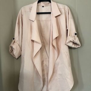 Shein light cream colored duster